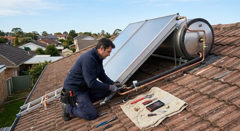 Solar Water Heater Repair project example